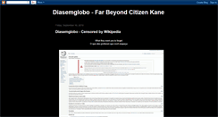 Desktop Screenshot of diasemglobofarbeyondcitizenkane.blogspot.com