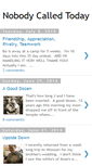 Mobile Screenshot of nobodycalledtoday.blogspot.com