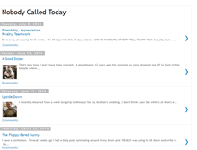 Tablet Screenshot of nobodycalledtoday.blogspot.com