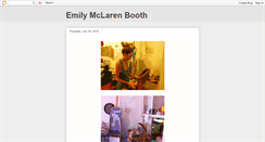 Desktop Screenshot of emilymclarenbooth.blogspot.com