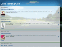 Tablet Screenshot of kisahtentangcinta.blogspot.com