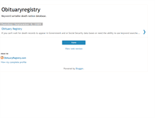 Tablet Screenshot of obits-obituaries.blogspot.com