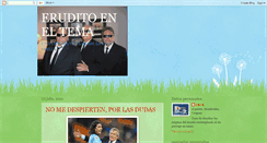 Desktop Screenshot of eruditoeneltema.blogspot.com