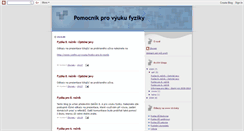 Desktop Screenshot of fyzika-podsovou.blogspot.com