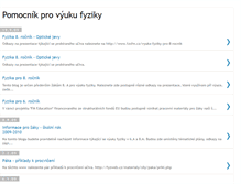 Tablet Screenshot of fyzika-podsovou.blogspot.com