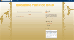 Desktop Screenshot of breakingthericemold.blogspot.com