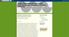Desktop Screenshot of mediosexperiementalesenlagrafica.blogspot.com
