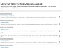Tablet Screenshot of loistavafirenzeohjaus.blogspot.com