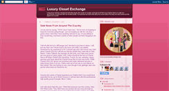 Desktop Screenshot of luxuryclosetexchange.blogspot.com