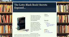 Desktop Screenshot of lottery-blackbook.blogspot.com