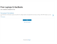 Tablet Screenshot of free-laptop-macbook.blogspot.com