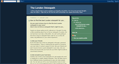 Desktop Screenshot of londonosteopath.blogspot.com