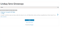 Tablet Screenshot of lindsaysewsgiveaways.blogspot.com