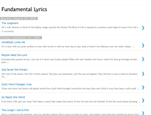 Tablet Screenshot of fundamentallyrics.blogspot.com