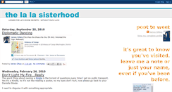 Desktop Screenshot of lalasisterhood.blogspot.com
