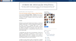 Desktop Screenshot of iniciacaopolitica.blogspot.com