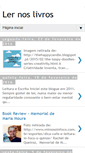 Mobile Screenshot of ler-nos-livros.blogspot.com