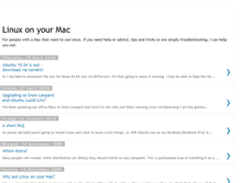 Tablet Screenshot of linuxonyourmac.blogspot.com