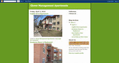 Desktop Screenshot of clovermanagementapartments.blogspot.com