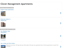 Tablet Screenshot of clovermanagementapartments.blogspot.com