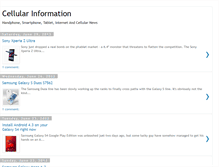 Tablet Screenshot of informasicellular.blogspot.com