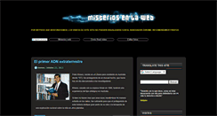 Desktop Screenshot of misteriosenlaweb.blogspot.com