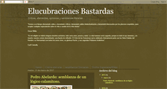 Desktop Screenshot of elucubracionesbastardas.blogspot.com
