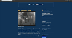 Desktop Screenshot of deafparenting.blogspot.com