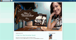 Desktop Screenshot of missnovmeberstudio.blogspot.com