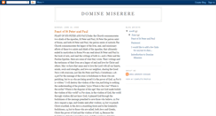 Desktop Screenshot of dominemiserere.blogspot.com