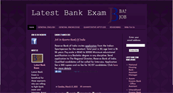 Desktop Screenshot of latestbankexam.blogspot.com