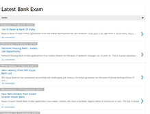 Tablet Screenshot of latestbankexam.blogspot.com