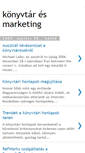 Mobile Screenshot of konyvtarmarketing.blogspot.com