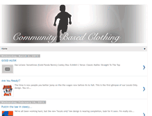 Tablet Screenshot of communitybasedclothing.blogspot.com