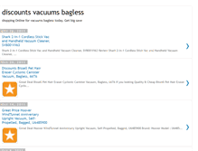 Tablet Screenshot of discountsvacuumsbagless.blogspot.com