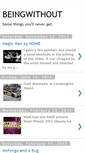 Mobile Screenshot of beingwithout.blogspot.com