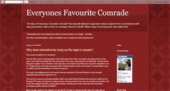 Desktop Screenshot of everyonesfavouritecomrade.blogspot.com