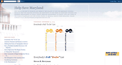 Desktop Screenshot of helpsavemaryland.blogspot.com