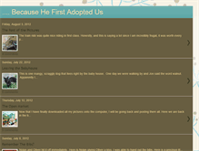 Tablet Screenshot of becausehefirstadoptedus.blogspot.com