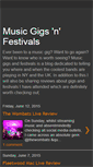 Mobile Screenshot of musicgigsnfestivals.blogspot.com