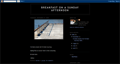 Desktop Screenshot of breakfastonasundayafternoon.blogspot.com