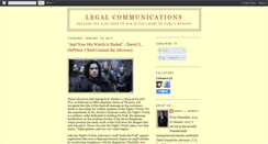 Desktop Screenshot of legalcommunications.blogspot.com