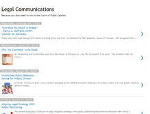 Tablet Screenshot of legalcommunications.blogspot.com