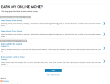 Tablet Screenshot of earnmyonlinemoney.blogspot.com