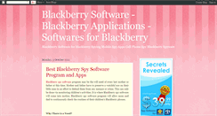 Desktop Screenshot of blackberrysoftware.blogspot.com