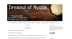 Desktop Screenshot of dreamsofnyssa.blogspot.com