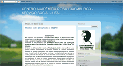 Desktop Screenshot of cadeservicosocialufal.blogspot.com