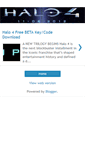 Mobile Screenshot of halo4betacode.blogspot.com