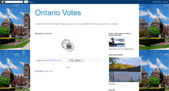 Desktop Screenshot of ontariovotes.blogspot.com