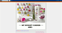 Desktop Screenshot of mybudgetcorner.blogspot.com